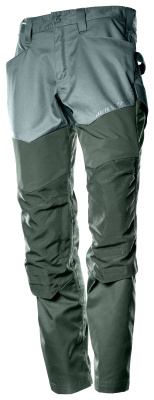 MASCOT CUSTOMIZED Trousers with kneepad pockets 22479 Light Forest Green/forest Green