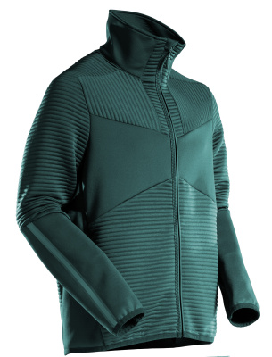 MASCOT CUSTOMIZED Fleece jumper with zipper 22503 Forest Green