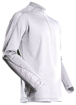 MASCOT CUSTOMIZED T-shirt, long-sleeved, with half zip 22681 White