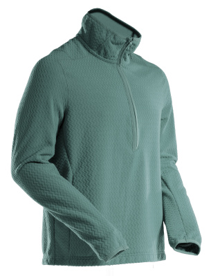 MASCOT CUSTOMIZED Microfleece jumper with half zip 22703 Light Forest Green