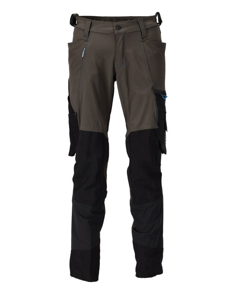 MASCOT ADVANCED Trousers with kneepad pockets 23179 Dark Anthracite/black