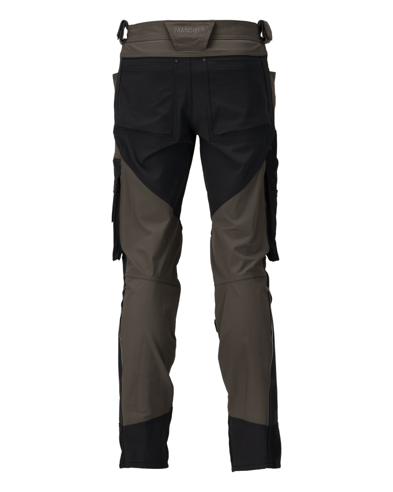 MASCOT ADVANCED Trousers with kneepad pockets 23179 Dark Anthracite/black