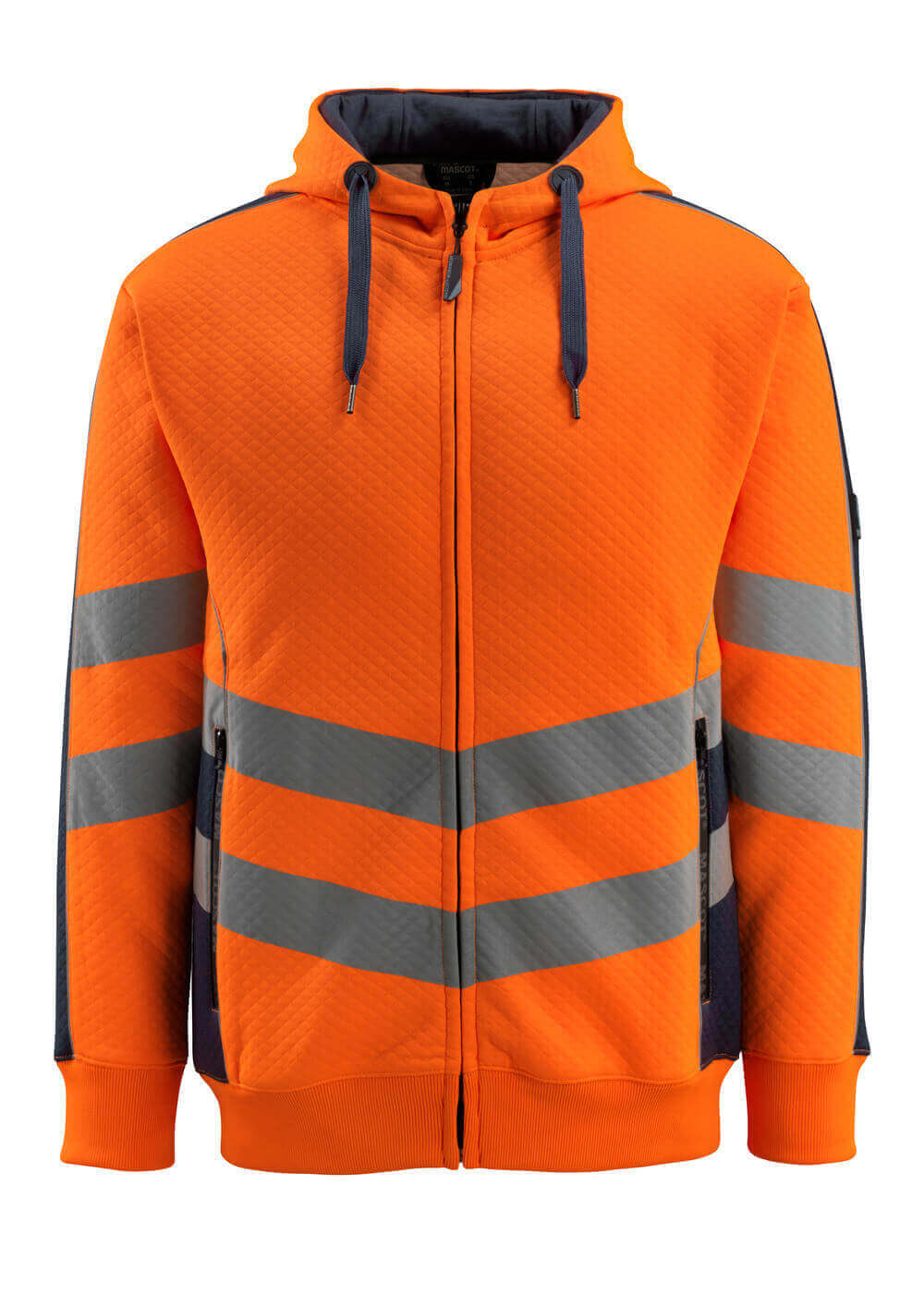 MASCOT Corby Hoodie with zipper 50138 Hi-vis Orange/dark Navy