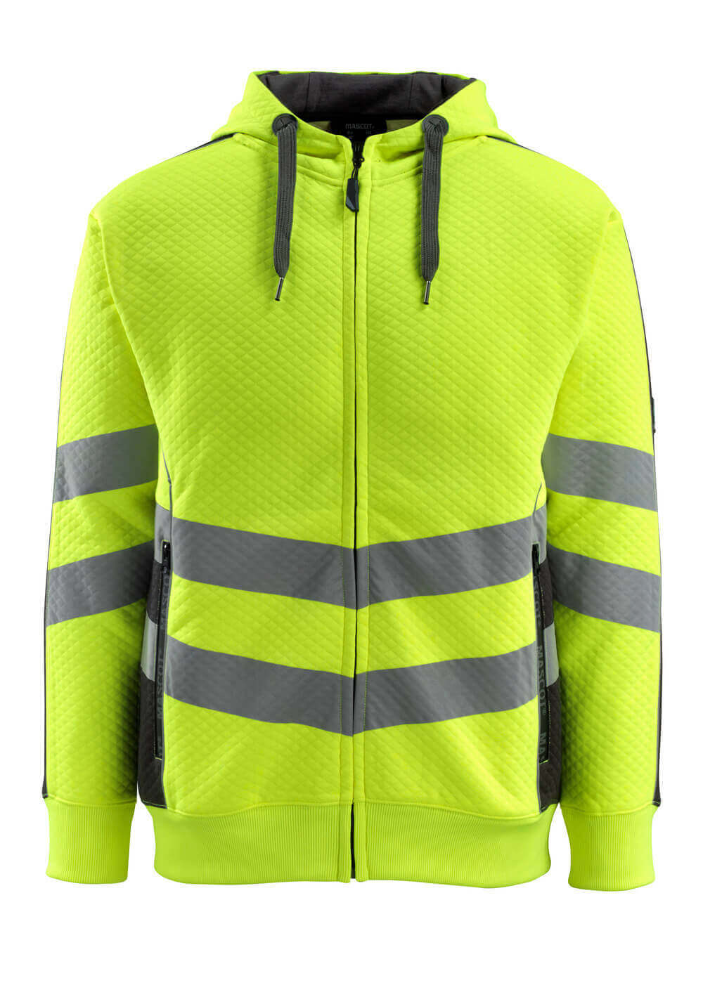 MASCOT Corby Hoodie with zipper 50138 Hi-vis Yellow/black