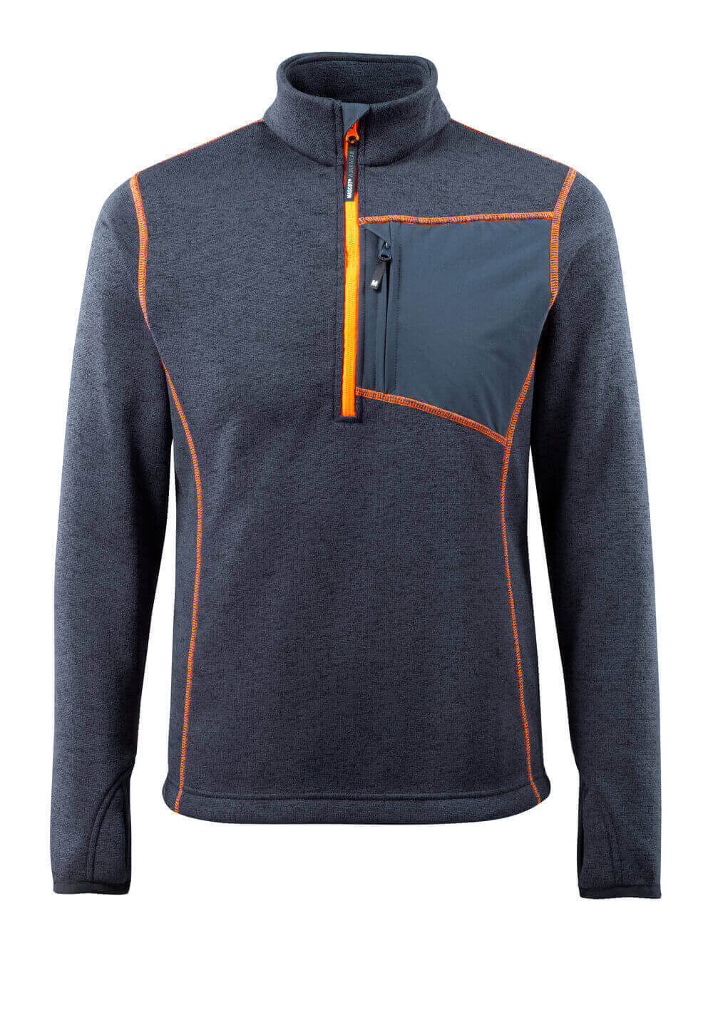 MASCOT Reims Knitted Jumper with half zip 50149 Dark Navy