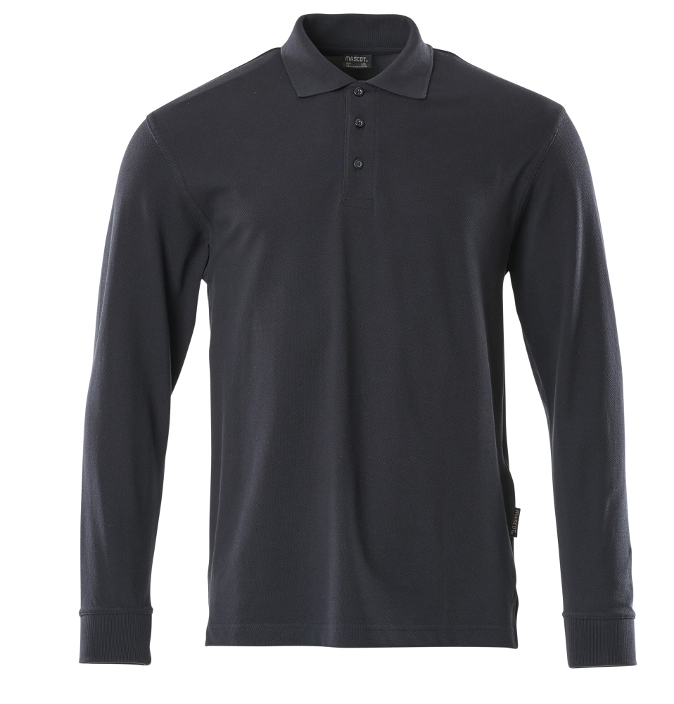 MASCOT Manila Polo Shirt, long-sleeved 50206 Graphite Blue