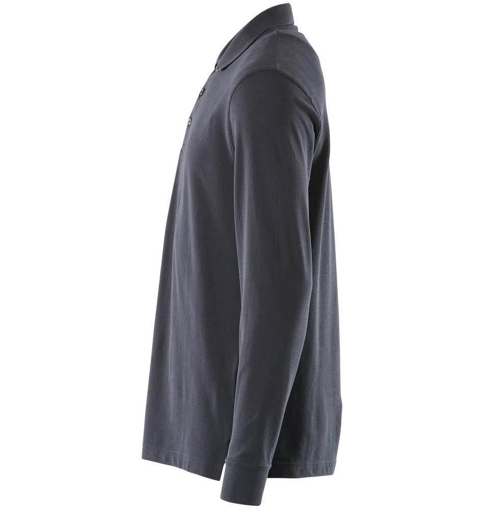 MASCOT Manila Polo Shirt, long-sleeved 50206 Graphite Blue