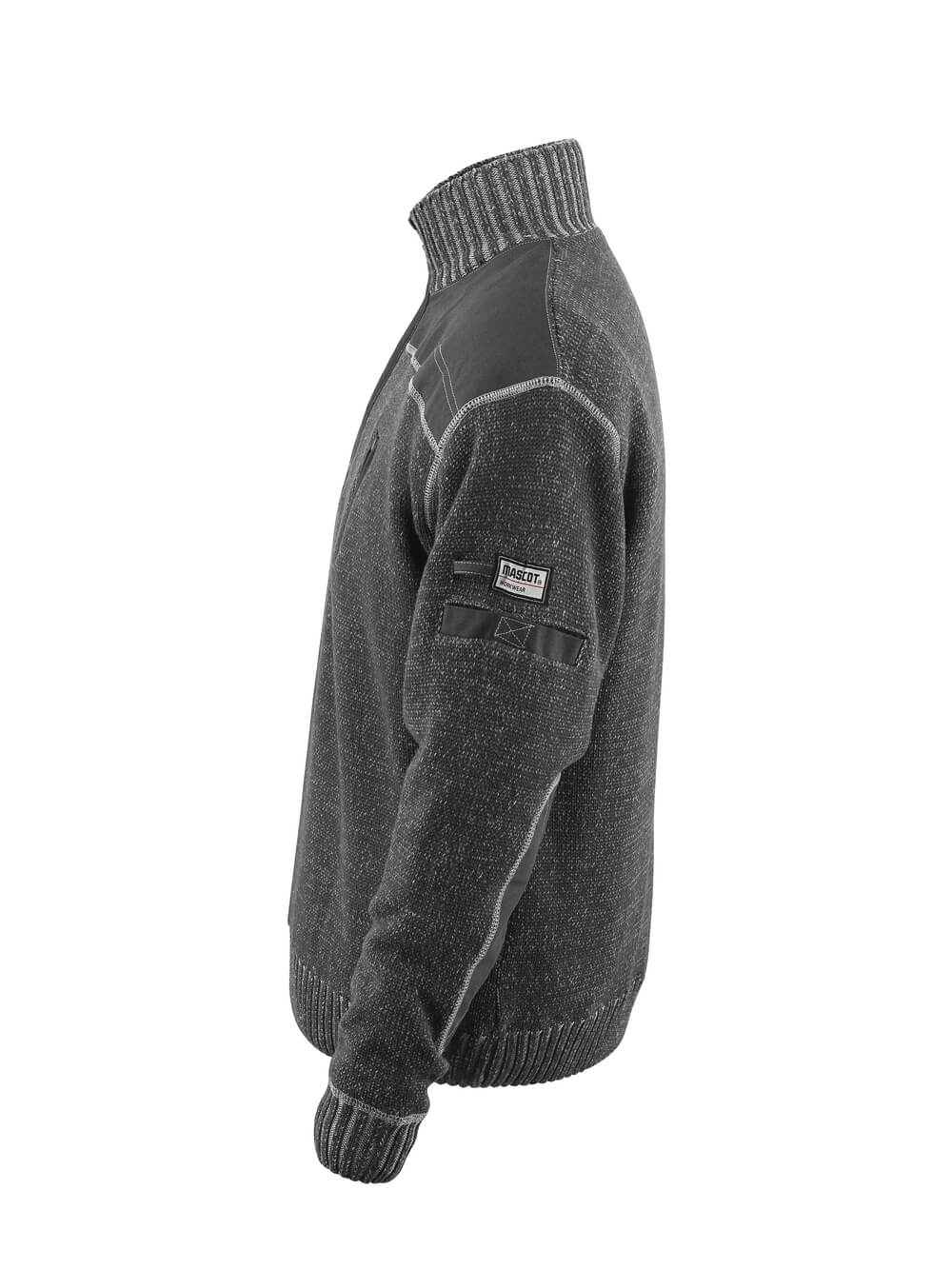 MASCOT Naxos Knitted Jumper with half zip 50354 Light Anthracite