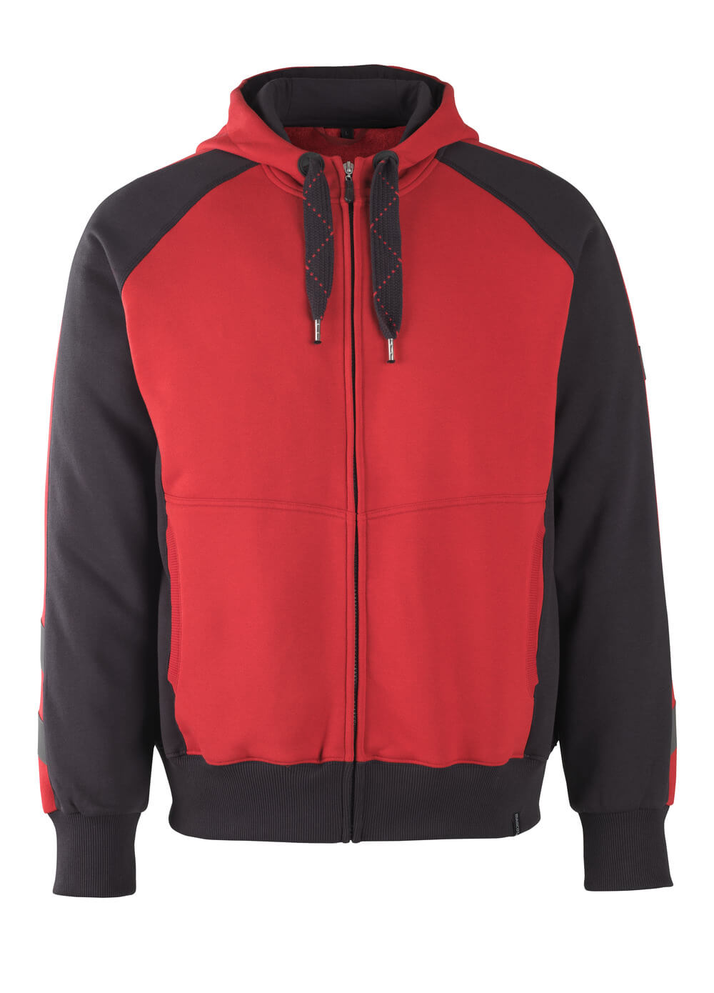 MASCOT Wiesbaden Hoodie with zipper 50566 Red/black