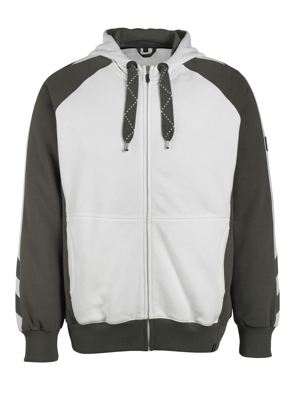 MASCOT Wiesbaden Hoodie with zipper 50566 White/dark Anthracite