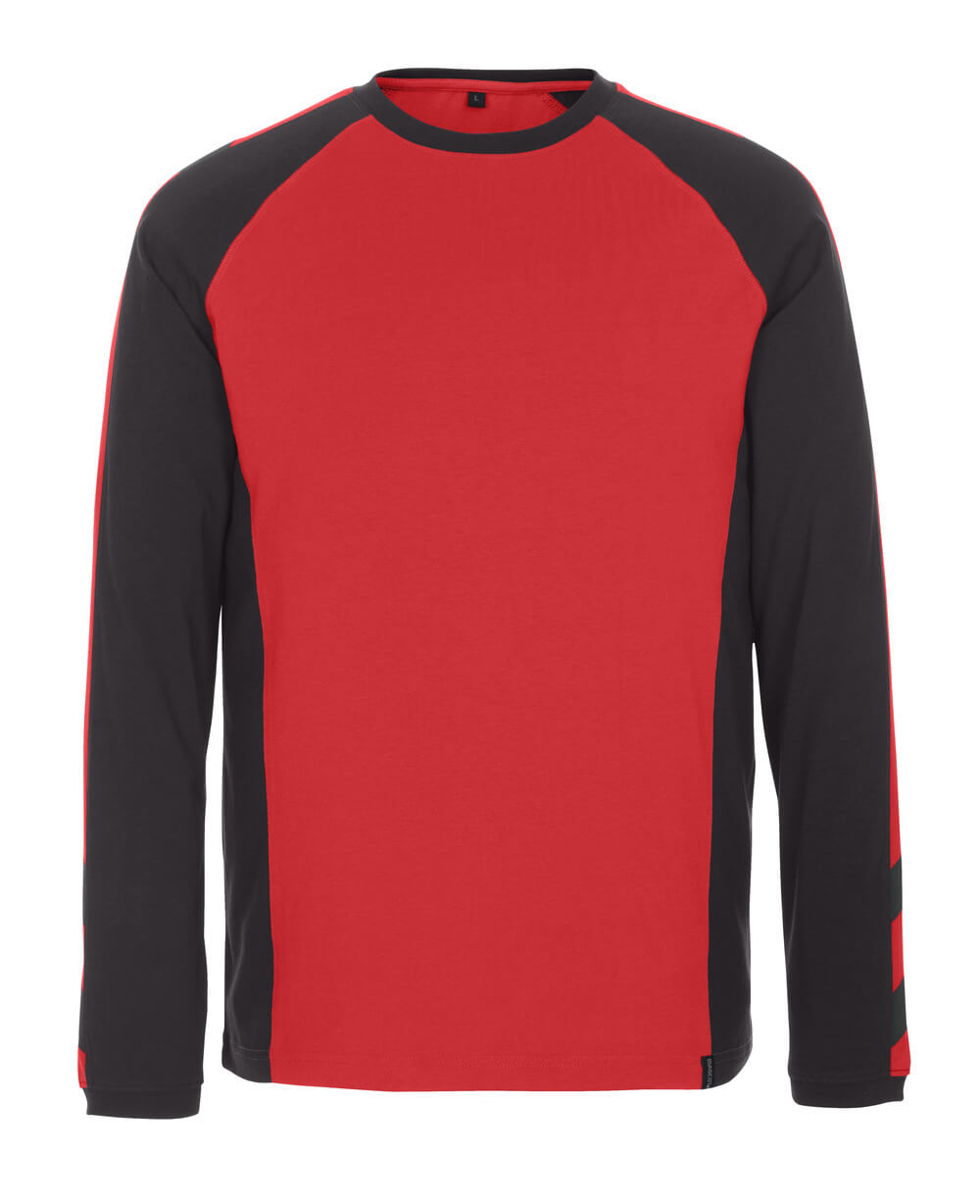 MASCOT Bielefeld T-shirt, long-sleeved 50568 Red/black