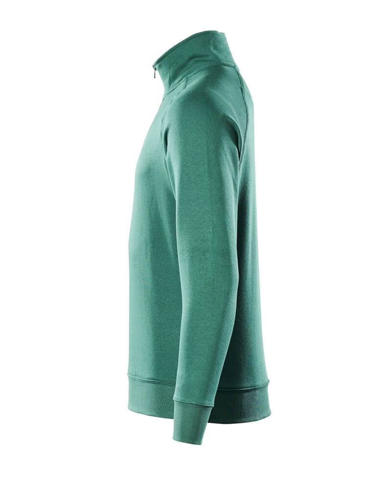 MASCOT Nantes Sweatshirt with half zip 50611 Green