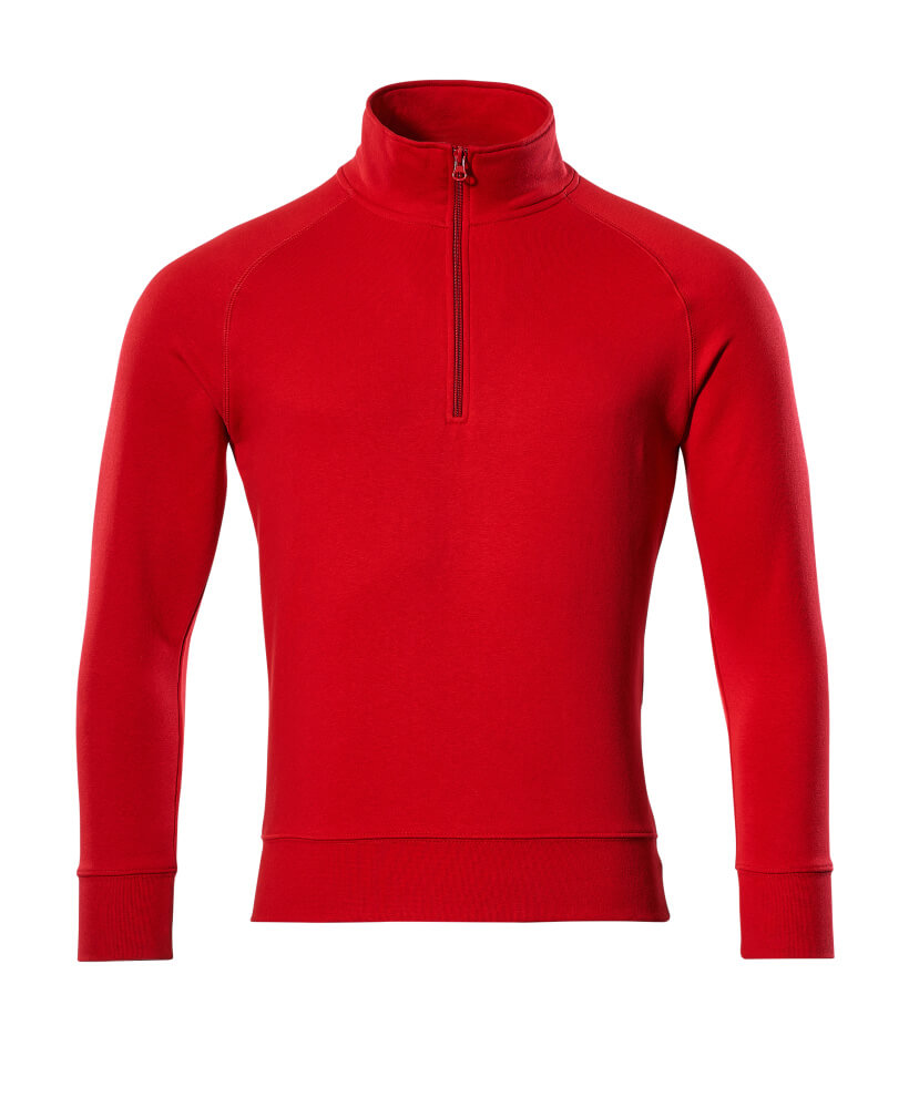 MASCOT Nantes Sweatshirt with half zip 50611 Traffic Red