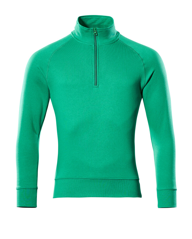 MASCOT Nantes Sweatshirt with half zip 50611 Grass Green