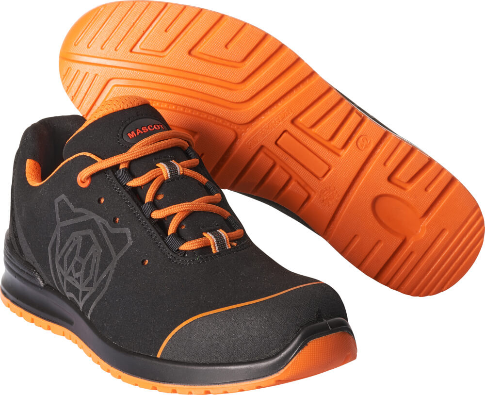 MASCOT FOOTWEAR CLASSIC Safety Shoe F0210 Sort/stærk Orange