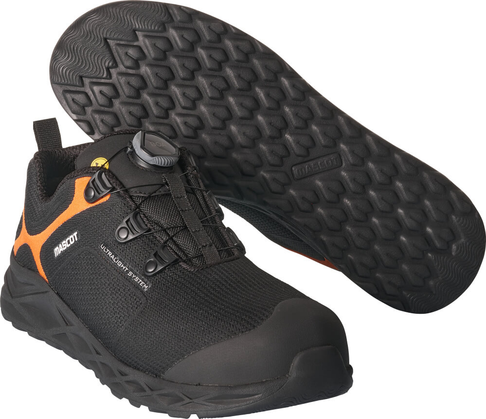 MASCOT FOOTWEAR CARBON Safety Shoe F0270 Black/high-visibility Hi-vis Orange