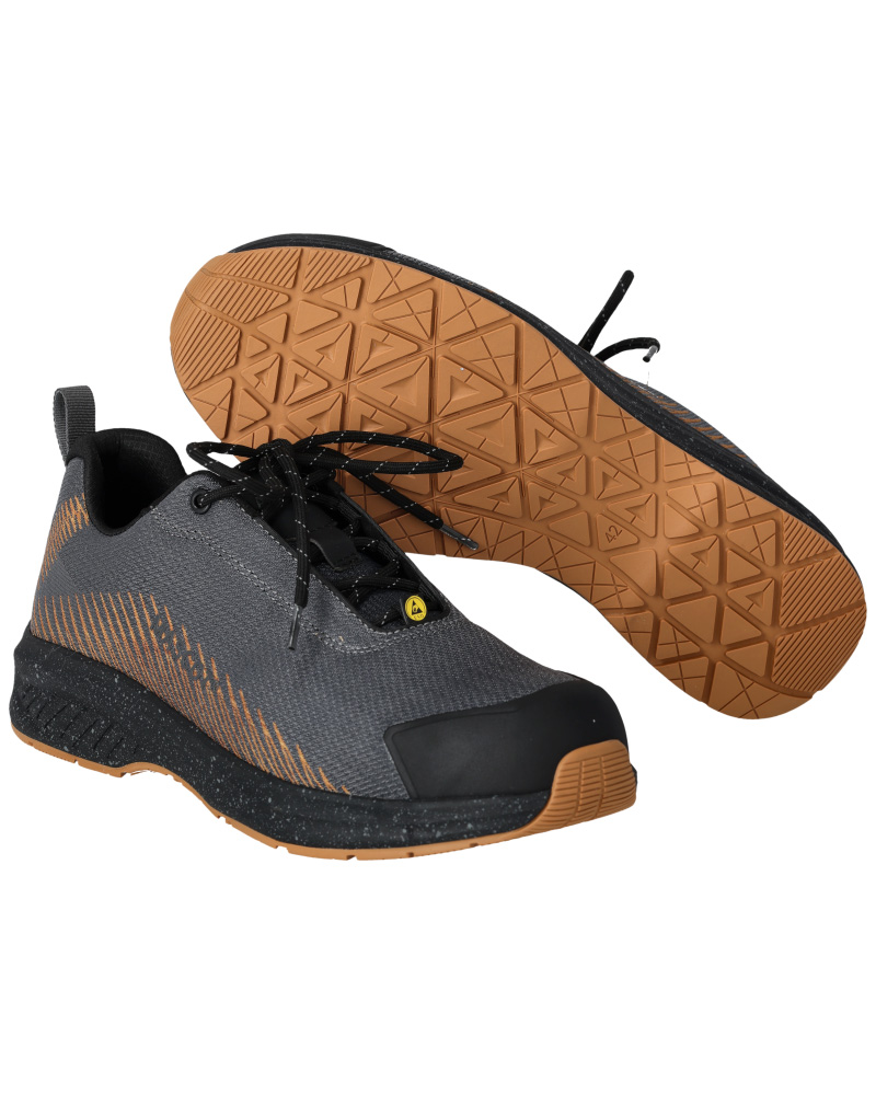 MASCOT FOOTWEAR CUSTOMIZED Safety Shoe F1600 Stone Grey/nut Brown