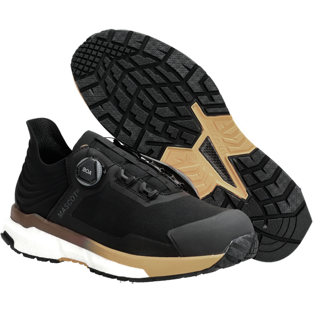 MASCOT FOOTWEAR CUSTOMIZED Safety Shoe F1680 Black/dark Sand