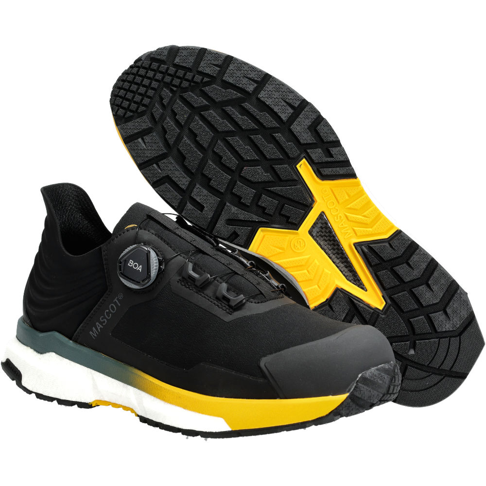 MASCOT FOOTWEAR CUSTOMIZED Safety Shoe F1680 Black/sunflower Yellow