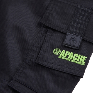APACHE Bancroft Slim Stretch Work Trouser with Holster Pockets - Black