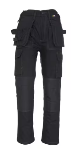 2 x Merlin Tradesman Work Trouser - Black