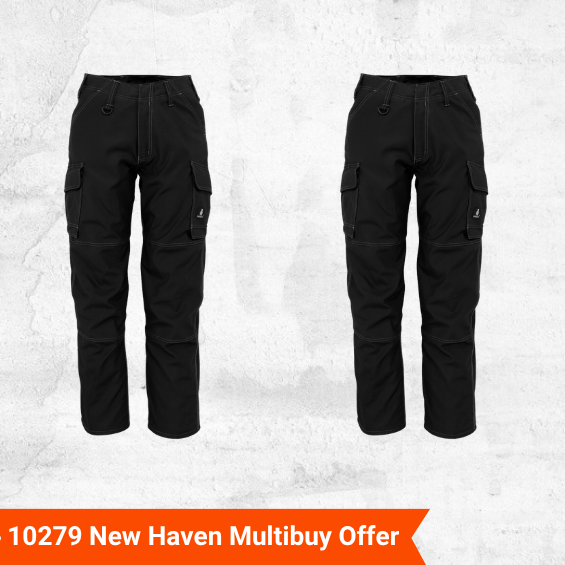 2 x MASCOT New Haven Trousers 10279 - Black